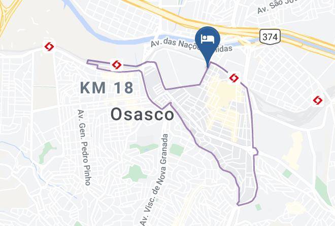 Osasco - Hotel Pousada Do Arco Iris Maps