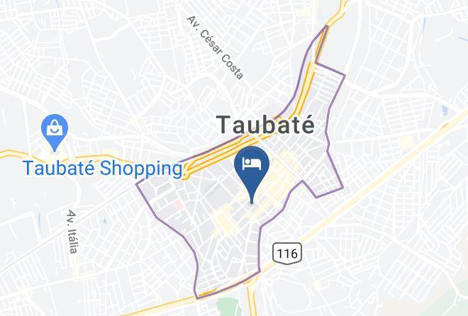 Taubate - Hotel Pousada Do Viajante Maps