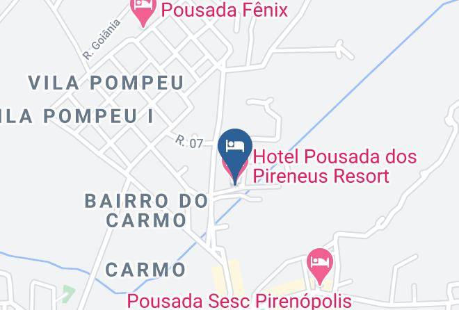 Pirenopolis - Hotel Pousada Dos Pireneus Resort Maps