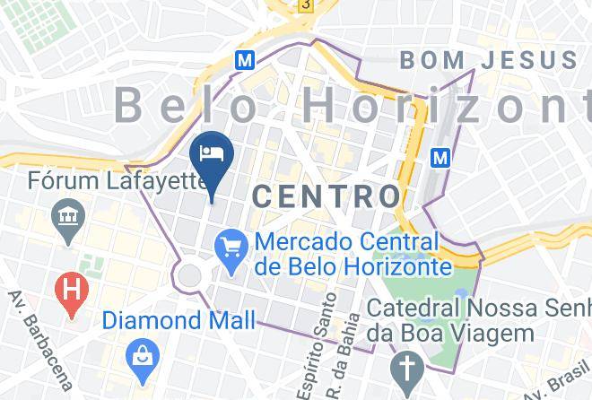 Belo Horizonte - Hotel Pousada Elim Maps