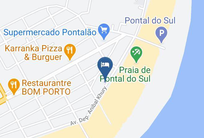 Pontal Do Parana - Hotel Pousada Mar Azul Maps