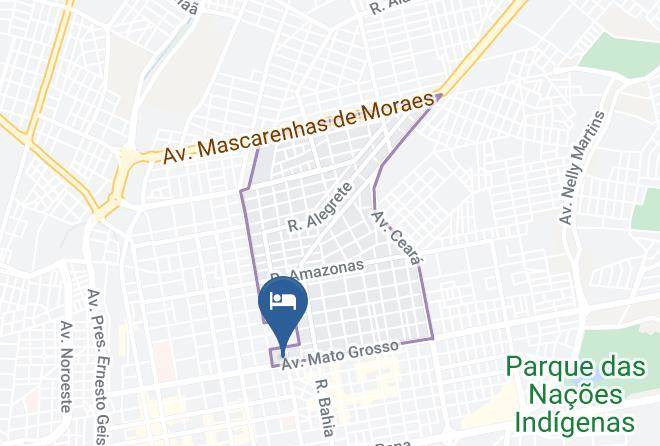 Campo Grande - Hotel Pousada Mato Grosso Maps