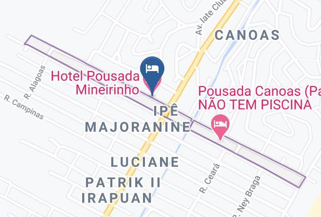 Pontal Do Parana - Hotel Pousada Mineirinho Maps