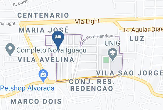 Nova Iguacu - Hotel Pousada Recanto Da Paz Maps