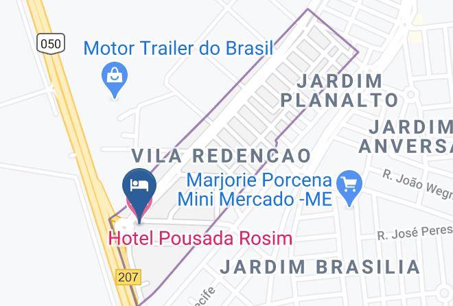 Piracununga - Hotel Pousada Rosim Maps