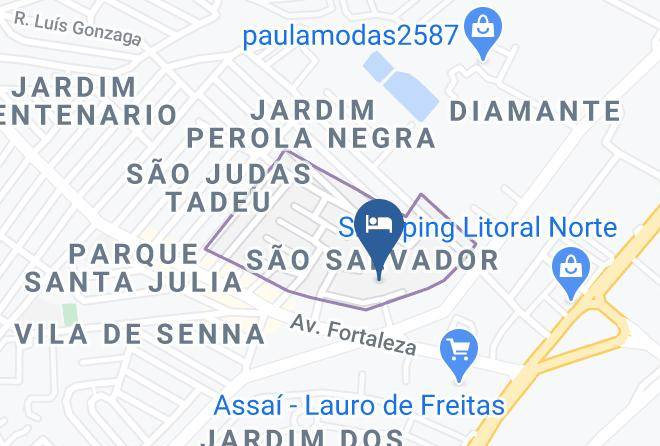 Hotel Pousada Salvador Paradise Map