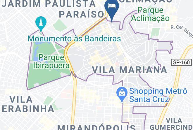 Sao Paulo Vila Mariana - Hotel Pousada Valparaiso Maps