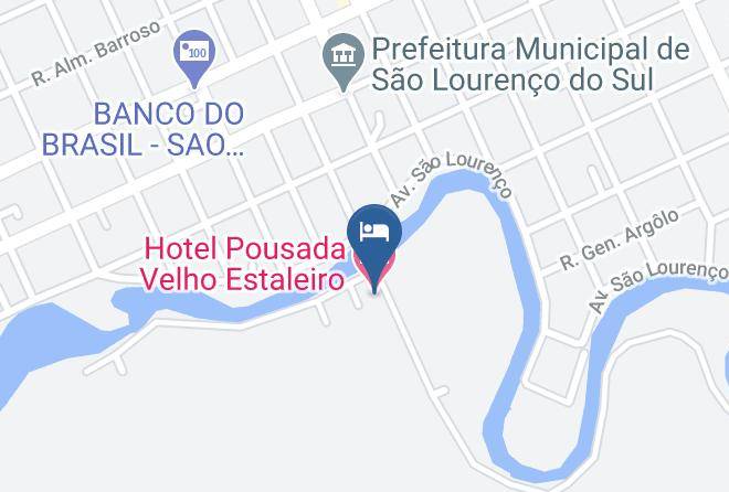 Sao Lourenco Do Sul - Hotel Pousada Velho Estaleiro Maps