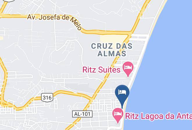 Maceio - Hotel Pousada Vista Praia Maps