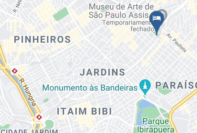 Sao Paulo Jardim Paulista - Hotel Pousada West Maps