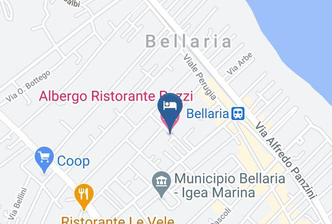 Rimini - Albergo Ristorante Pozzi Maps