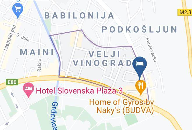 Budva - Hotel Pozzo Budva Maps