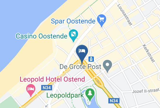 West Flanders - Hotel Prado Oostende Maps
