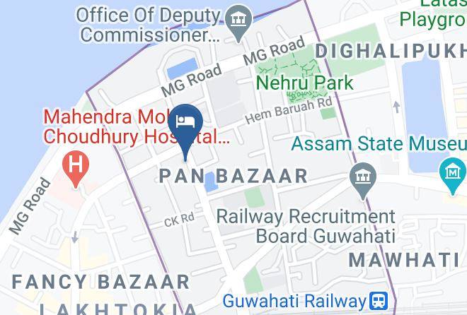 Guwahati - Hotel Prag Continental Maps
