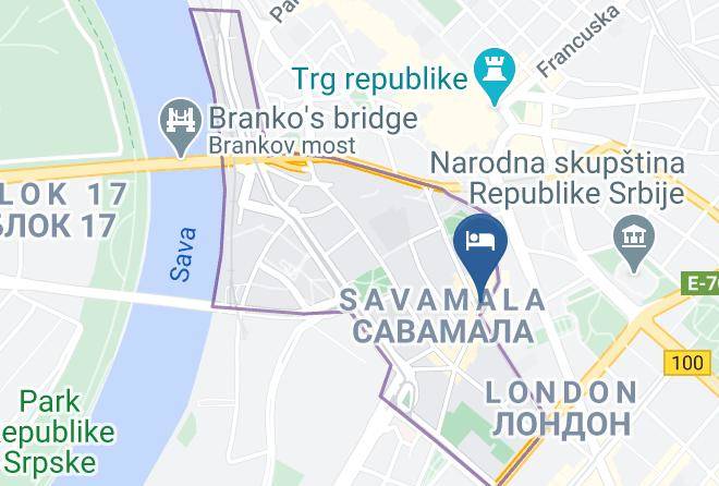 Belgrade City - Kopernikus Hotel Prag Beograd Maps