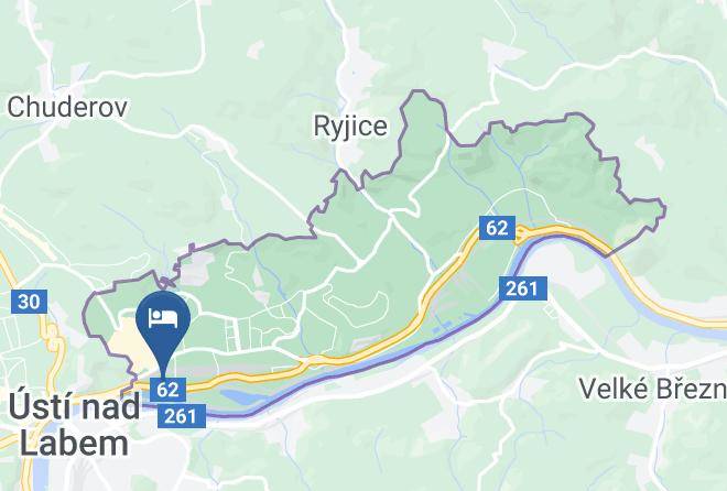 Usti Nad Labem - Hotel Praha Maps