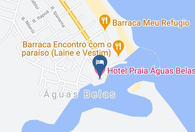 Hotel Praia Aguas Belas Map