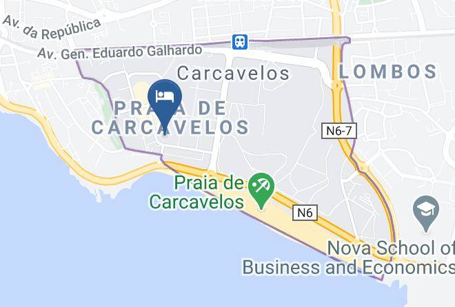 Cascais - Praia Mar Carcavelos Beach Hotel Maps