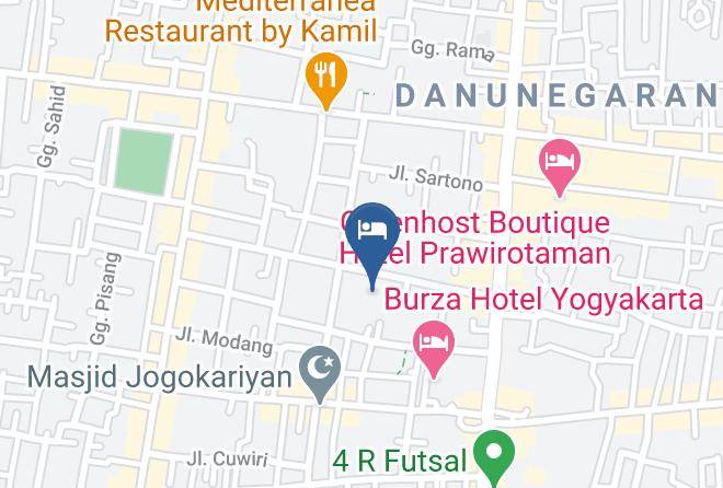 Kota Yogyakarta - Hotel Pramesthi Maps
