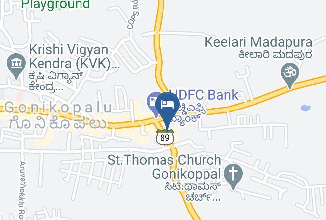 Virajpet - Hotel Pranav International Maps