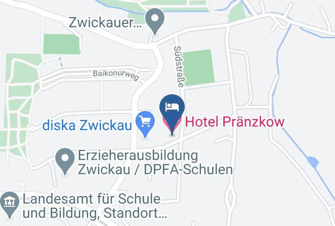 Zwickau - Hotel Pranzkow Maps