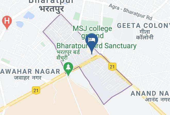 Bharatpur - Hotel Pratap Regal Maps