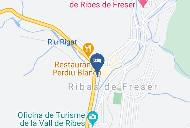 Hotel Prats De Ribes De Freser Map