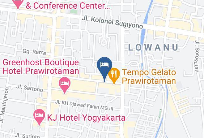 Kota Yogyakarta - Hotel Prayogo Lama Maps