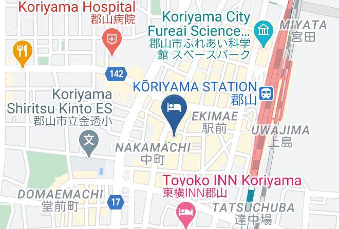 Koriyama City - Hotel Precede Koriyama Maps