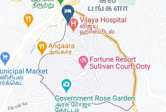 Ooty - Hotel Preethi Palace Maps