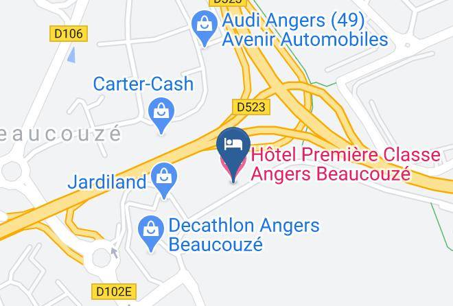 Maine Et Loire - Hotel Premiere Classe Angers Beaucouze Maps