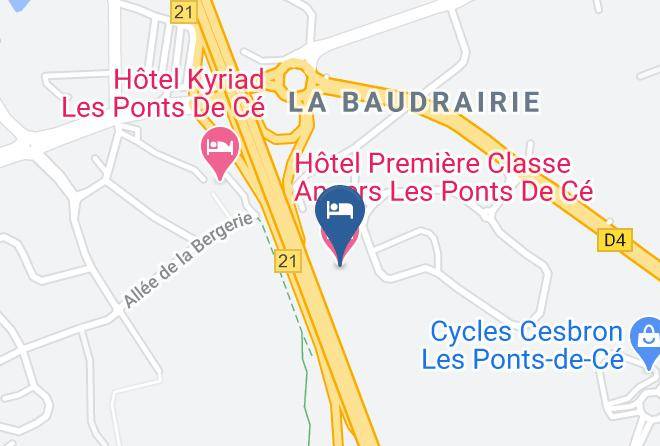 Maine Et Loire - Hotel Premiere Classe Angers Les Ponts De Ce Maps