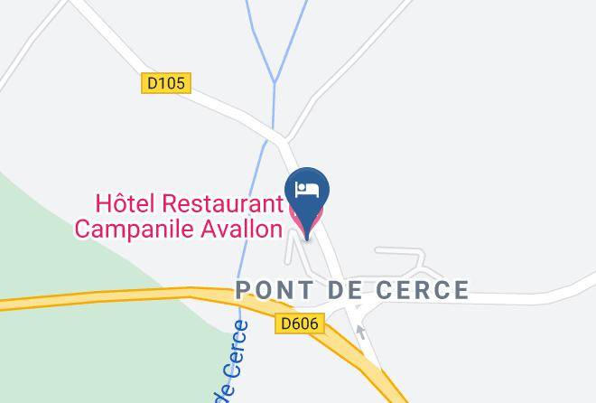 Yonne - Hotel Premiere Classe Avallon Maps