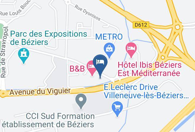 Herault - Premiere Classe Hotel Beziers Maps