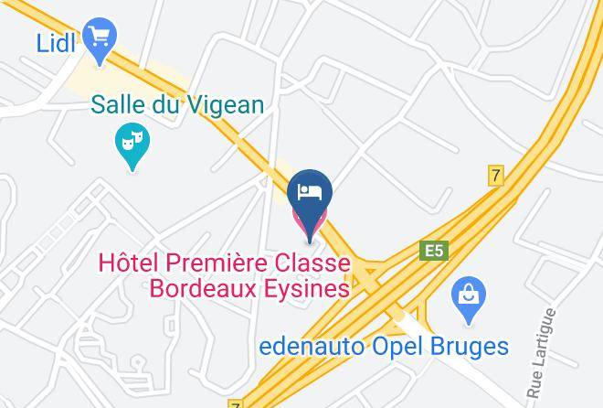 Gironde - Hotel Premiere Classe Bordeaux Eysines Maps