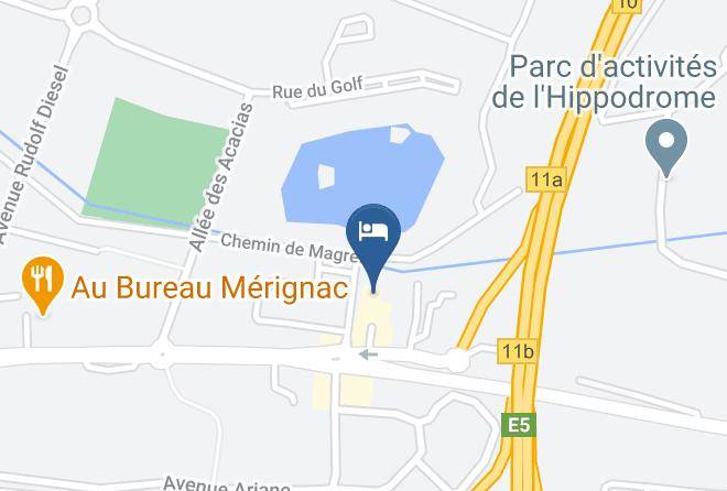 Gironde - Hotel Premiere Classe Bordeaux Merignac Maps