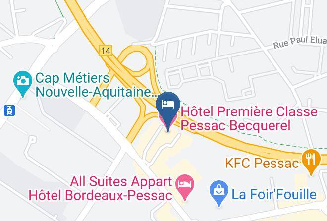 Gironde - Hotel Premiere Classe Pessac Becquerel Maps