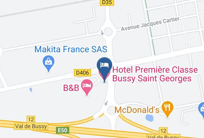 Seine Et Marne - Hotel Premiere Classe Marne La Vallee Bussy Saint Georges Maps