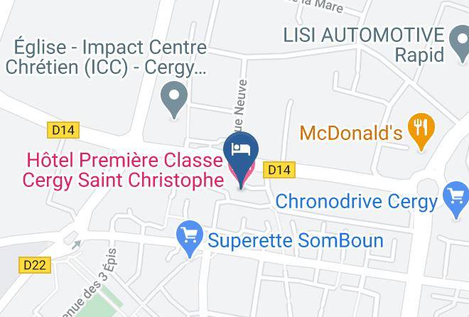 Val D Oise - Hotel Premiere Classe Cergy Saint Christophe Maps