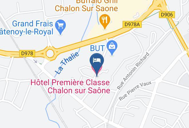 Saone Et Loire - Hotel Premiere Classe Chalon Sur Saone Maps