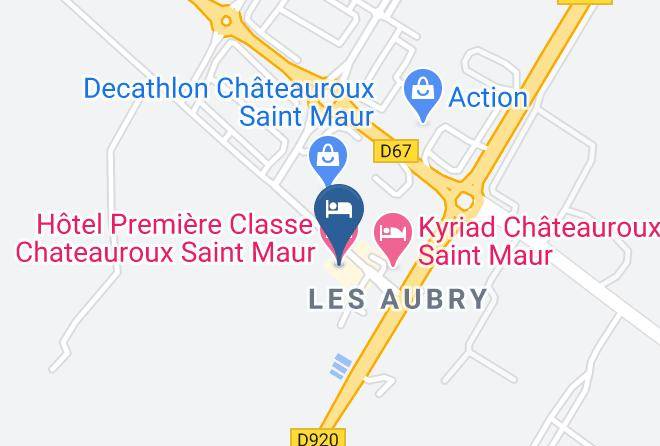 Indre - Hotel Premiere Classe Chateauroux Saint Maur Maps