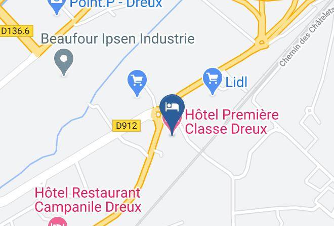 Eure Et Loir - Hotel Premiere Classe Dreux Maps