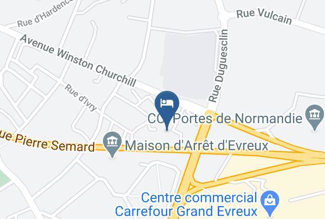 Hotel Premiere Classe Evreux Map