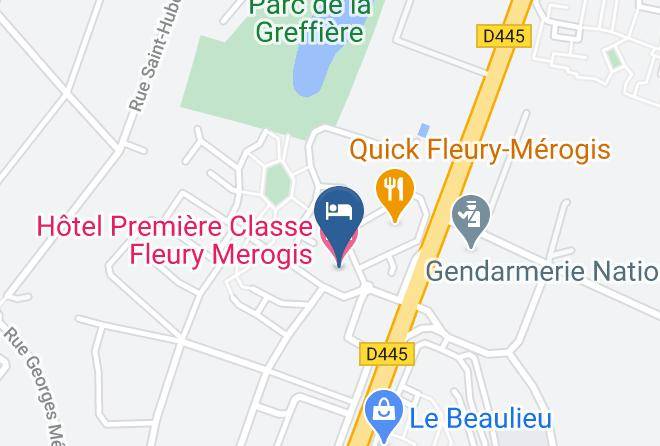 Essonne - Hotel Premiere Classe Fleury Merogis Maps