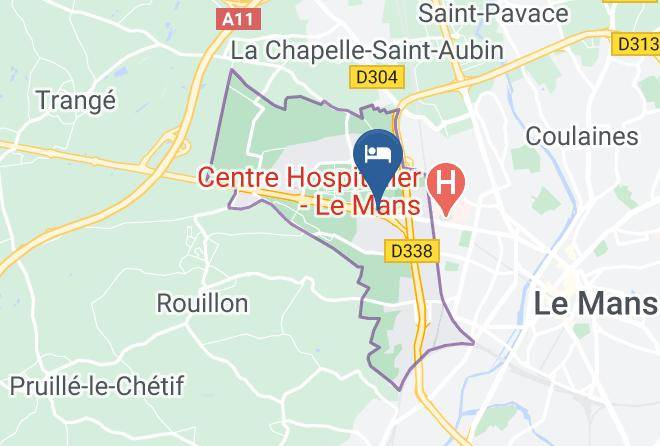 Sarthe - Hotel Premiere Classe Le Mans Ouest Universite Maps