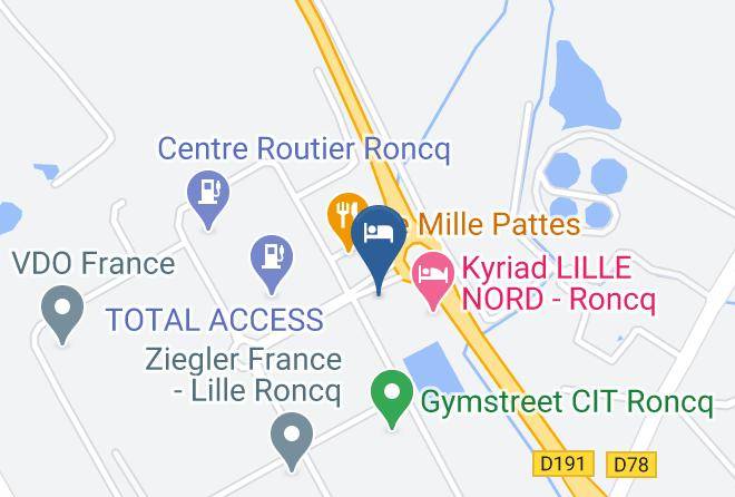 Hotel Premiere Classe Lille Roncq Map