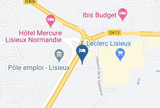 Calvados - Hotel Premiere Classe Lisieux Maps