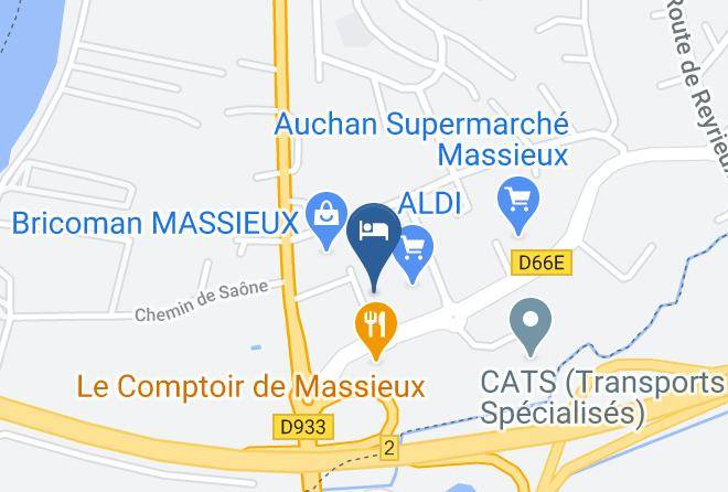 Hotelf1 Lyon Massieux Map