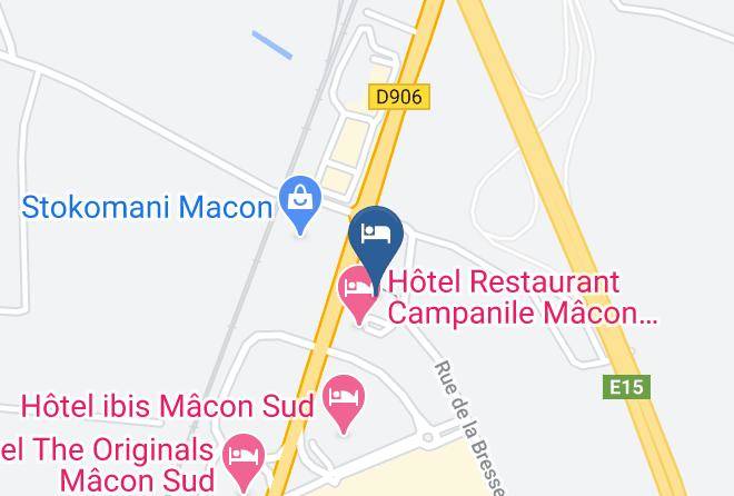 Saone Et Loire - Hotel Premiere Classe Macon Maps