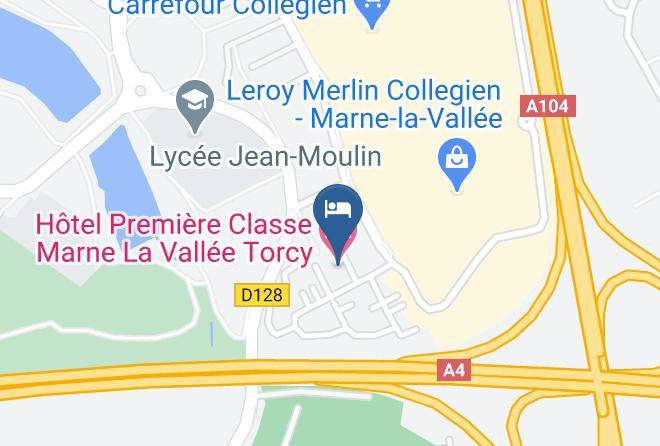 Seine Et Marne - Hotel Premiere Classe Marne La Vallee Torcy Maps